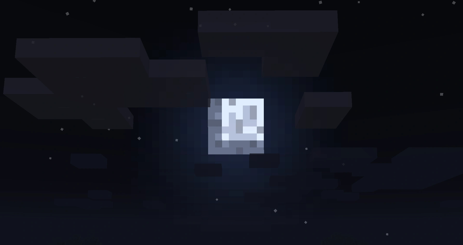 a picture of the Minecraft moon.
